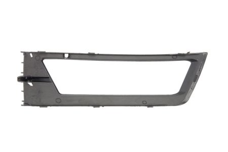 Acoperire bara față față dreapta (cu gauri pentru lampa de ceata, plastic, neagră, pentru: SKODA RAPID 07.12- 07.12-