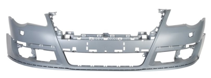 Bara față, cu gauri pentru spalator de faruri, nevopsită pentru: VW PASSAT B6 03.05-07.10