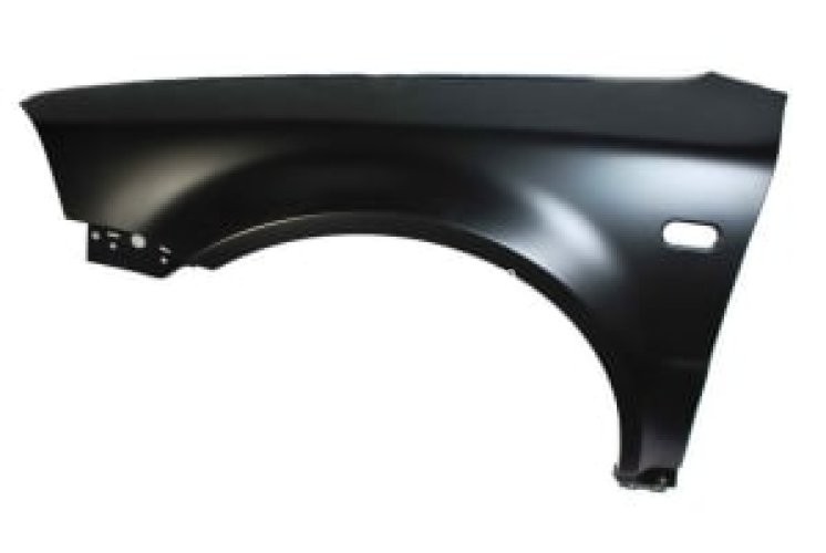Aripă față stânga (cu gaura pentru indicator, galvanizat, certificat THATCHAM) , pentru : VW PASSAT B5.5 11.00-05.03