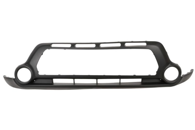 Bara față  inferioară, cu gauri pentru lampa de ceata, gri închis pentru: KIA SOUL I, SOUL II 02.14-