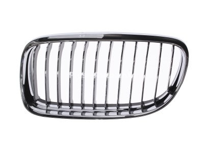 Grilă radiator stânga (cadru cromat; trepte de negru/crom) , pentru: BMW 3 (E90), 3 (E91) 1.6-4.4 12.04-12.12 08.08-06.12