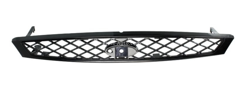 Grilă radiator (negru) , pentru: FORD FOCUS I; FORD USA FOCUS ZX3, FOCUS ZX5 1.4-2.0 08.98-03.05 -11.04