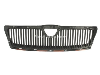 Grilă radiator (cu un loc pentru dunga, negru) , pentru: SKODA OCTAVIA II 1.4-2.0D 02.04-06.13 02.04-10.08 1