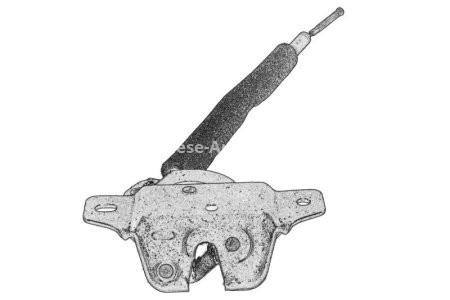 Încuietoare ,închizatoare,broască, usa spate stânga, (fund; se incarca) , pentru: CITROEN BERLINGO, BERLINGO/MINIVAN; PEUGEOT PARTNER/MINIVAN 06.96-12.15