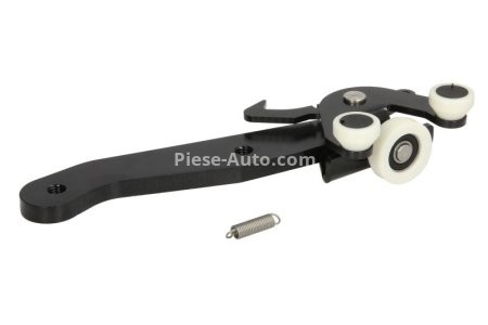 Balama ușă glisantă auto,  inferioară stânga (cu prindere) , pentru: VW MULTIVAN V, TRANSPORTER V 04.03-08.15