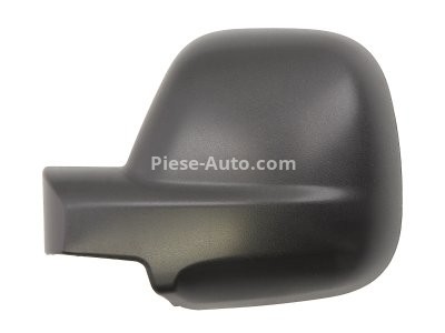 Carcasă / capacul oglinzii laterale stânga (negru) , pentru: CITROEN BERLINGO, BERLINGO MULTISPACE, BERLINGO/MINIVAN; PEUGEOT PARTNER TEPEE, PARTNER/MINIVAN 07.05-