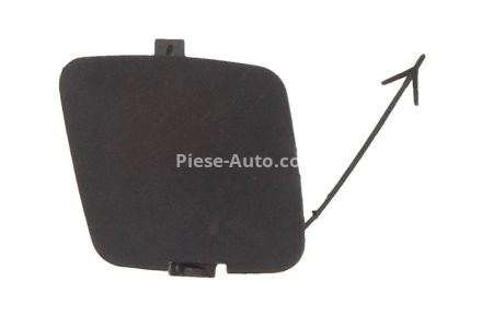 Capac bară protecție locaș cârlig de remorcare față (plastic, negru) , pentru: FIAT FIORINO/MINIVAN, QUBO 11.07- 11.07-