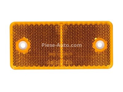 Catadioptru / lumină reflectorizantă HELLA dreptunghiulare 94x44 galben reflex (înşurubată în două şuruburi)