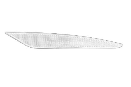 Catadioptru / lumină reflectorizantă dreapta (in bara de protectie) , pentru: TOYOTA AVENSIS 11.08-10.18