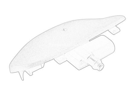 Diuza de spălare a farului dreapta (heated) , pentru: SKODA SUPERB III 1.4-2.0D 03.15-