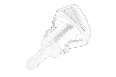 Diuză de spălare a parbrizului față dreapta/stânga (negru) , pentru: JEEP COMPASS, PATRIOT 08.06-