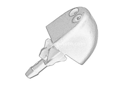 Diuză de spălare a parbrizului față pentru: OPEL VIVARO A; RENAULT LAGUNA I, TRAFIC II 11.93-