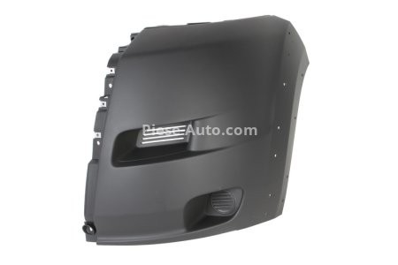 Flaps / colțar bară de protecție față stânga (cu suport de gauri) , pentru: CITROEN JUMPER; FIAT DUCATO; PEUGEOT BOXER -10.11