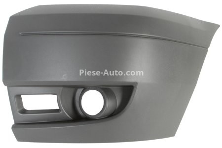 Flaps / colțar bară de protecție față stânga (cu gauri pentru lampa de ceata, gri inchis, TÜV) , pentru: FORD TRANSIT, TRANSIT TOURNEO -08.13