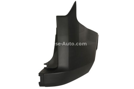 Flaps / colțar bară de protecție spate dreapta (versiune cu clapeta spate, negru, TÜV) , pentru: FORD TOURNEO CUSTOM V362, TRANSIT CONNECT, TRANSIT CONNECT V408/MINIVAN, TRANSIT COURIER B460 07.17-