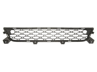 Grilă ventilație,bară protecție față (mijloc, cu gauri pentru senzorii de parcare, negru) , pentru: VOLVO XC60 I 05.08-02.17 05.08-05.13