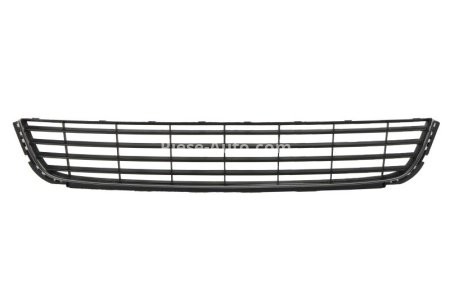 Grilă ventilație,bară protecție față (mijloc, crom/negru) , pentru: VW GOLF VI 10.08-05.16 11.08-09.12