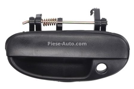  Mâner exterior ușă față stânga (cu gaura pentru incuietoare, negru) , pentru: DAEWOO LANOS 1.3/1.5/1.6 02.97-