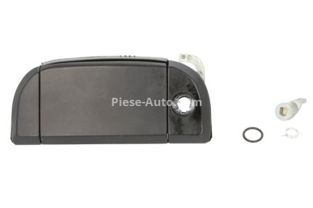  Mâner exterior ușă față stânga (cu gaura pentru incuietoare, negru) , pentru: VW TRANSPORTER IV 1.8-2.8 07.90-06.03