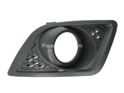 Grilă proiector ceață -  față stânga (cu gauri pentru lampa de ceață, negru) , pentru: FORD FIESTA V 11.01-12.10