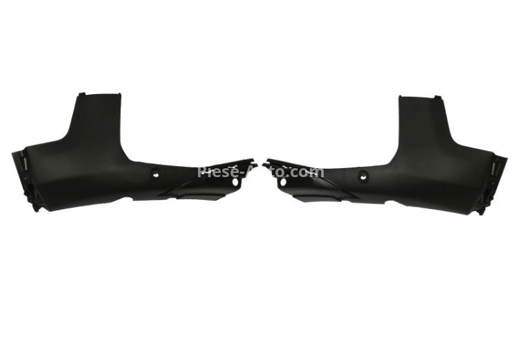 Spoiler bara faţă dreapta/stânga (set, cu gauri pentru senzorii de parcare, negru) , pentru: PEUGEOT 3008 05.16-