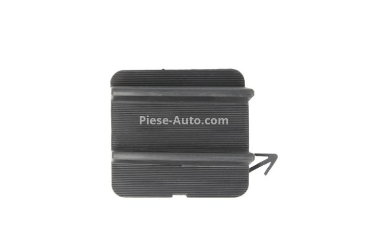 Capac bară protecție locaș cârlig de remorcare față (negru, TÜV) , pentru: NISSAN MICRA IV 05.10-05.20 05.10-08.13