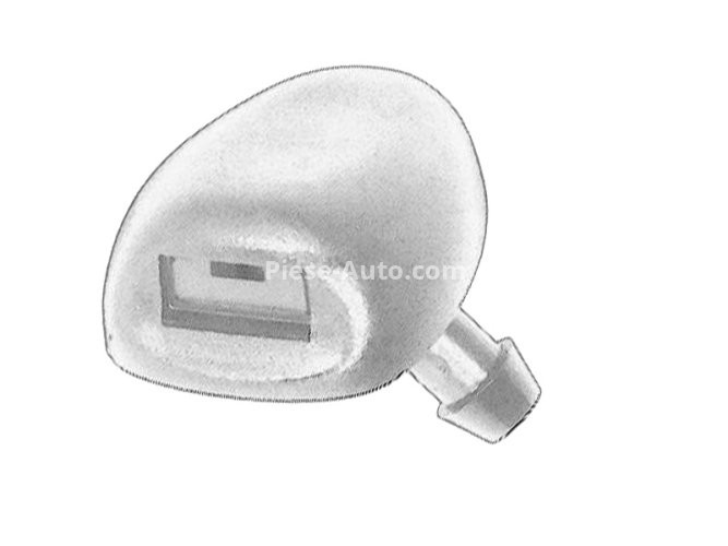 Diuză de spălare a parbrizului față (model nou; pulverizare) , pentru: PEUGEOT 206 09.98-12.12