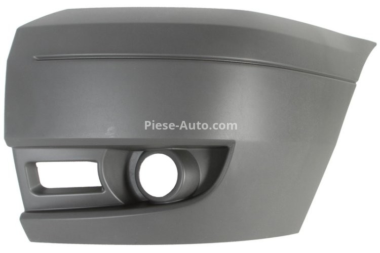 Flaps / colțar bară de protecție față stânga (cu gauri pentru lampa de ceata, gri inchis, TÜV) , pentru: FORD TRANSIT, TRANSIT TOURNEO -08.13