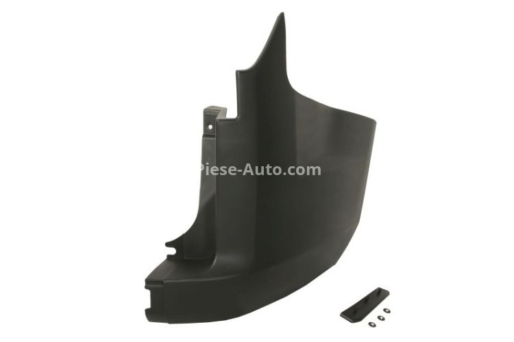 Flaps / colțar bară de protecție spate dreapta (model cu usa din spate, negru, TÜV) , pentru: FORD TOURNEO CUSTOM V362, TRANSIT CONNECT, TRANSIT CONNECT V408/MINIVAN, TRANSIT COURIER B460 07.17-