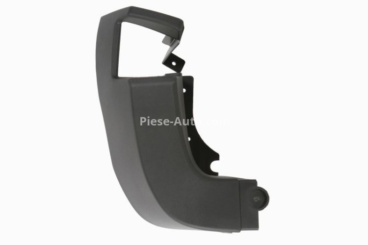 Flaps / colțar bară de protecție spate stânga (cu gaură senzor de parcare, black) , pentru: FORD TRANSIT VI FL 09.18-