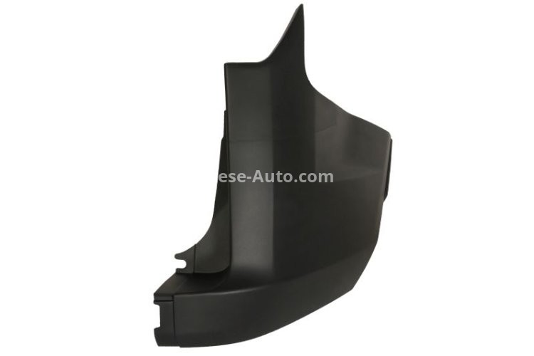 Flaps / colțar bară de protecție spate dreapta (versiune cu clapeta spate, negru, TÜV) , pentru: FORD TOURNEO CUSTOM V362, TRANSIT CONNECT, TRANSIT CONNECT V408/MINIVAN, TRANSIT COURIER B460 07.17-