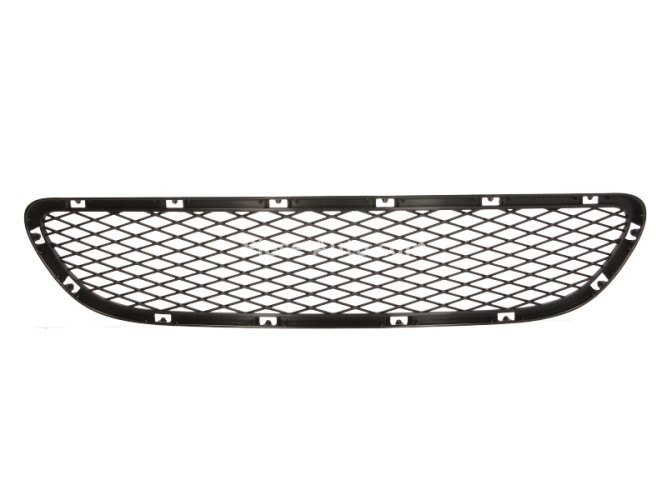 Grilă ventilație,bară protecție față (mijloc, negru) , pentru: BMW 3 (E90), 3 (E91) 12.04-12.12 08.08-06.12