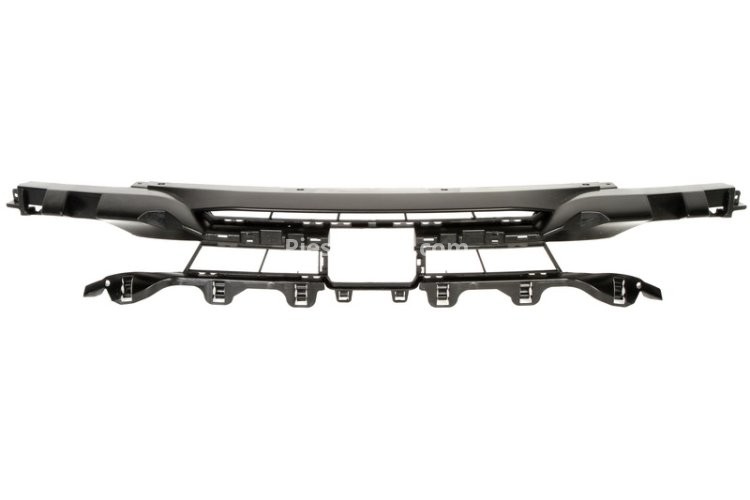 Grilă ventilație,bară protecție față (mijloc, negru) , pentru: BMW 3 (F30, F80), 3 (F31) 11.11-06.19 10.11-