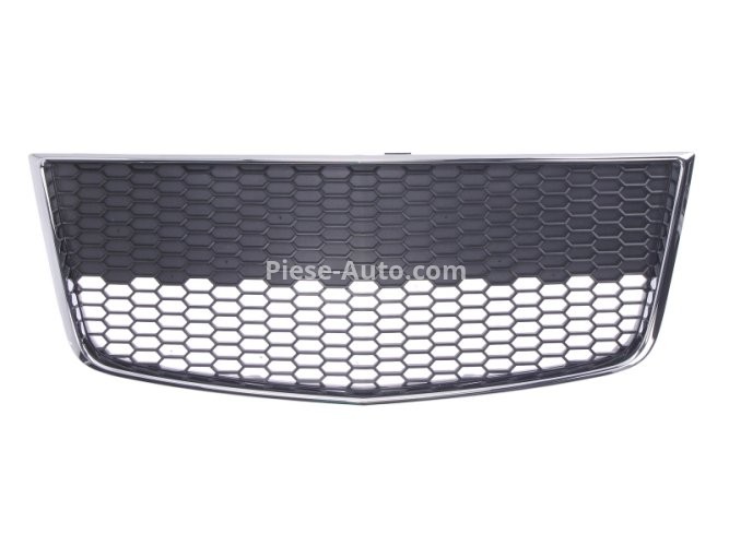 Grilă ventilație,bară protecție față (mijloc, rama de argint) , pentru: CHEVROLET AVEO / KALOS 05.03- 01.07-12.10