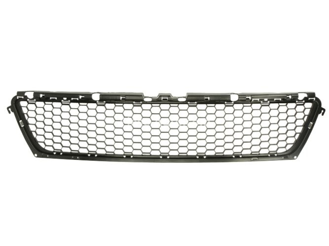 Grilă ventilație,bară protecție față (mijloc, STEPWAY, negru) , pentru: DACIA SANDERO; RENAULT SANDERO/STEPWAY I 02.08- 06.08-01.13