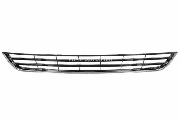 Grilă ventilație,bară protecție față (mijloc, plastic, crom/negru) , pentru: FORD FIESTA VI 09.12- 01.13-04.17