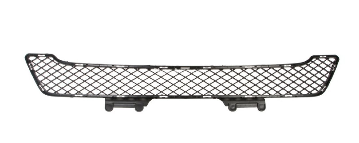 Grilă ventilație,bară protecție față (mijloc, negru) , pentru: MERCEDES M (W164) 02.05-12.11 07.09-06.11