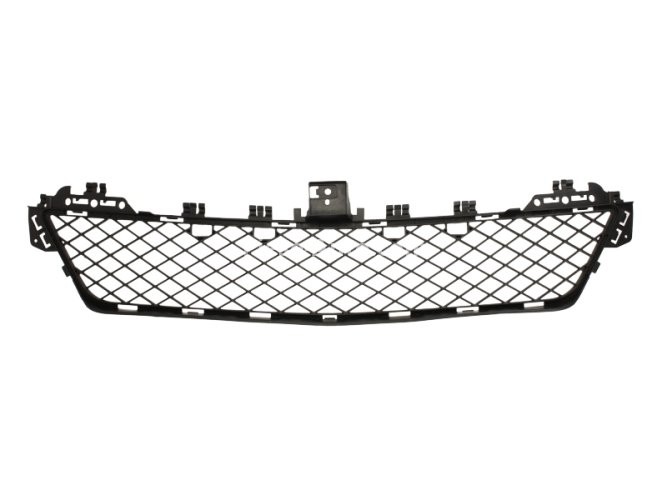 Grilă ventilație,bară protecție față (mijloc, negru) , pentru: MERCEDES C (C204), C T-MODEL (S204), C (W204) 01.07- 03.11-12.13