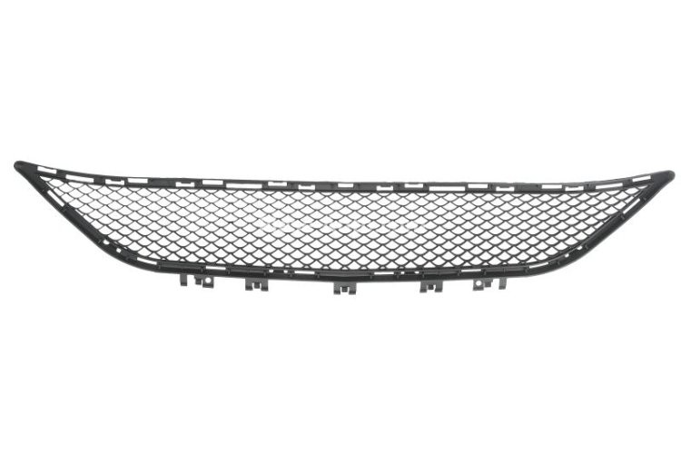 Grilă ventilație,bară protecție față (mijloc, AMG, negru) , pentru: MERCEDES E T-MODEL (S212), E (W212) 01.09-12.16 05.13-01.16