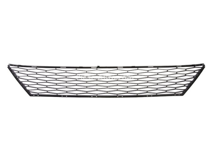Grilă ventilație,bară protecție față (mijloc, negru) , pentru: SEAT IBIZA IV, IBIZA IV SC, IBIZA IV ST 03.08-06.17 04.12-