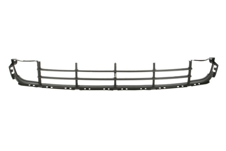 Grilă ventilație,bară protecție față (mijloc, negru) , pentru: SKODA SUPERB II 03.08-05.15 03.08-06.13