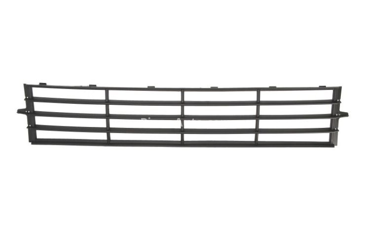 Grilă ventilație,bară protecție față (mijloc, model cu halogeni, negru) , pentru: SKODA OCTAVIA III 11.12- 11.12-