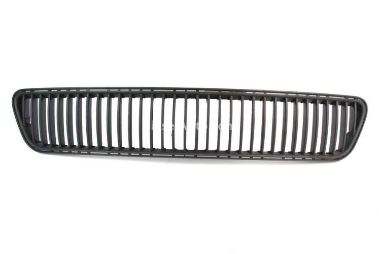 Grilă ventilație,bară protecție față (mijloc, negru) , pentru: SKODA FABIA I, FABIA I PRAKTIK 08.99-03.08 08.04-03.07