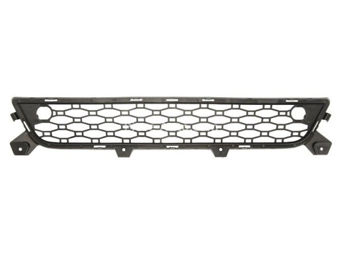 Grilă ventilație,bară protecție față (mijloc, cu gauri pentru senzorii de parcare, negru) , pentru: VOLVO XC60 I 05.08-02.17 05.08-05.13