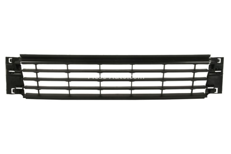 Grilă ventilație,bară protecție față (mijloc, plastic, negru) , pentru: VW POLO, POLO V 03.09- 01.14-