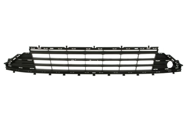 Grilă ventilație,bară protecție față (mijloc, cu dunga neagra, plastic, negru) , pentru: VW GOLF ALLTRACK VII, GOLF SPORTSVAN VII, GOLF VII 12.14- 03.17-