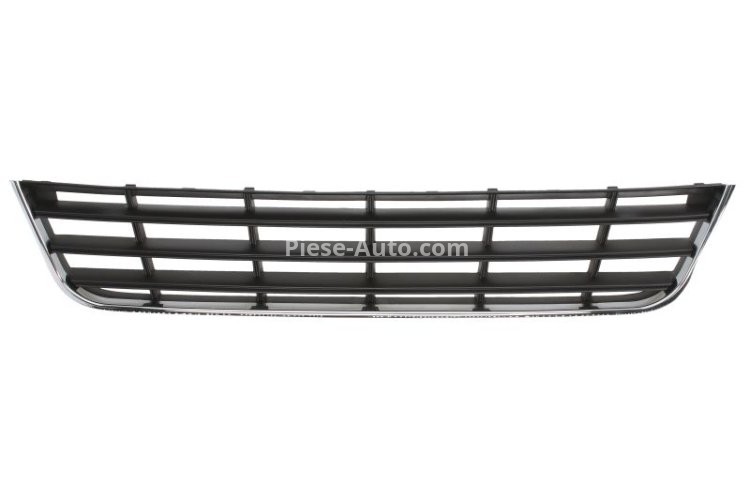 Grilă ventilație,bară protecție față (mijloc, crom/negru) , pentru: VW PASSAT B6 03.05-10.11 03.05-11.10