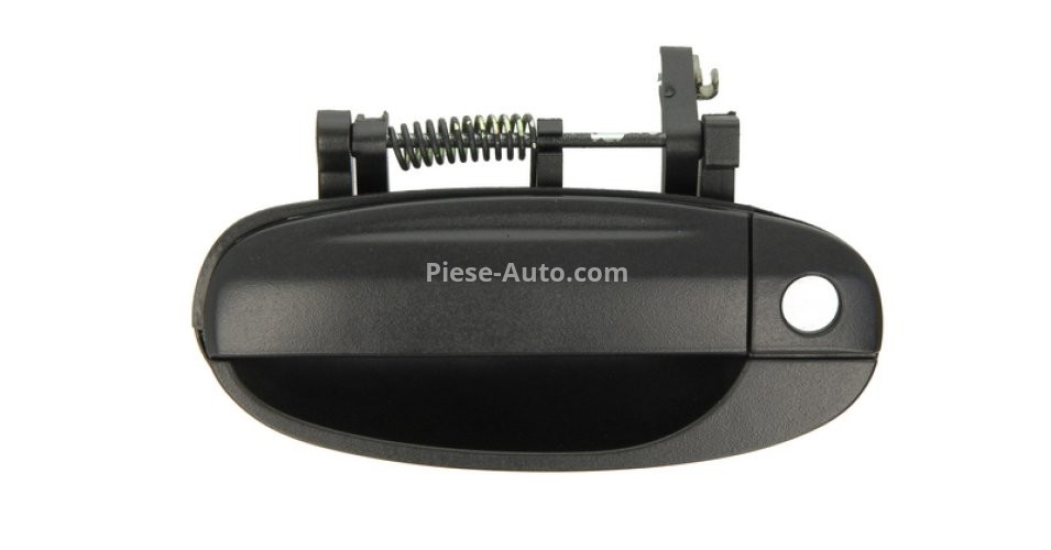  Mâner exterior ușă față stânga (cu gaura pentru incuietoare, negru) , pentru: CHEVROLET AVEO / KALOS 1.2-1.6 05.03-