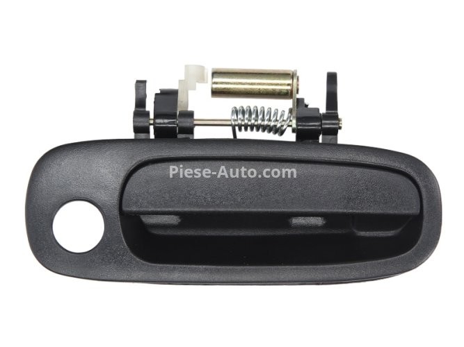  Mâner exterior ușă față dreapta (cu gaura pentru incuietoare, negru) , pentru: TOYOTA COROLLA 1.3-2.0D 07.92-
