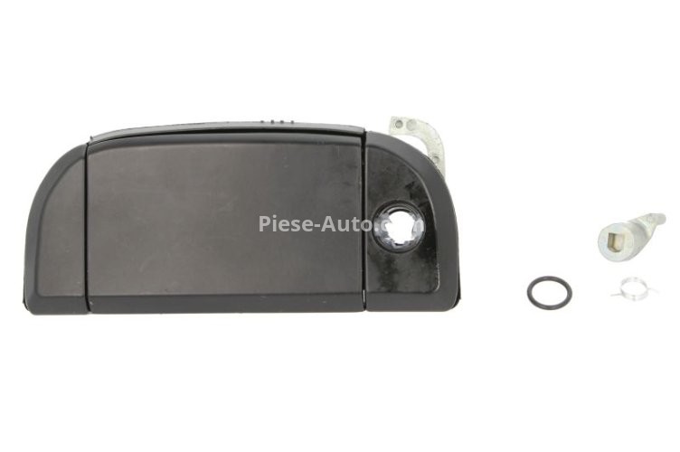 Mâner exterior ușă față stânga (cu gaura pentru incuietoare, negru) , pentru: VW TRANSPORTER IV 1.8-2.8 07.90-06.03